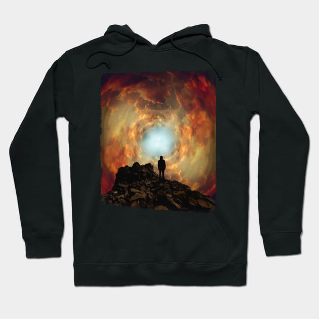 Sunset Clouds Vortex Hoodie by DyrkWyst